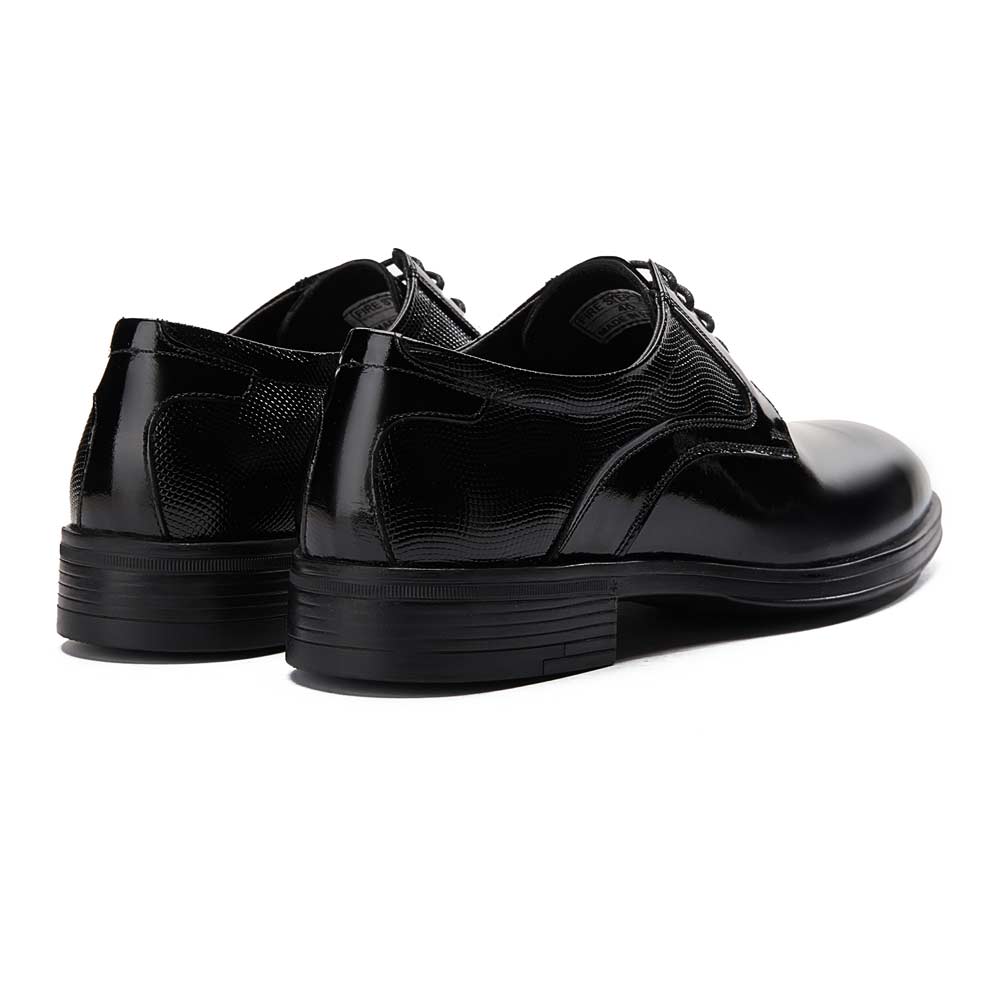 Glossy leather Derby shoes - Black3