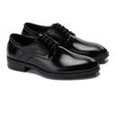 Glossy leather Derby shoes - Black1