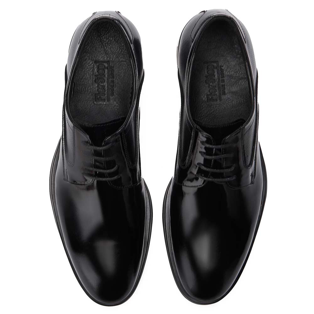 Glossy leather Derby shoes - Black2