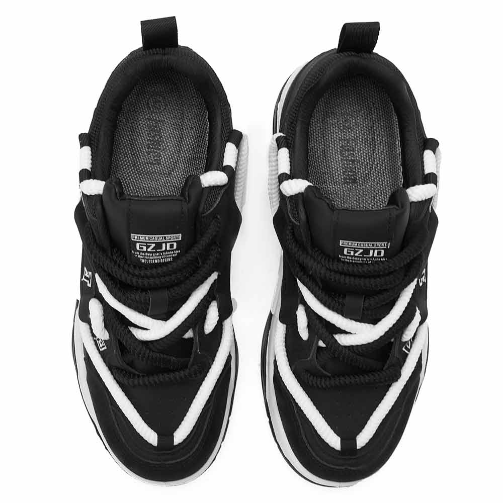 Trendy Men Fashion Trainers - Black3