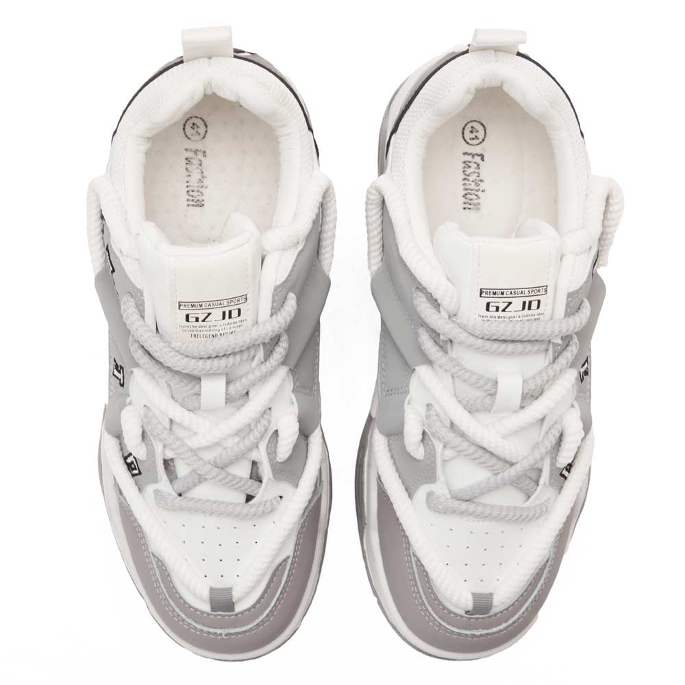 Trendy Men Fashion Trainers - Grey3