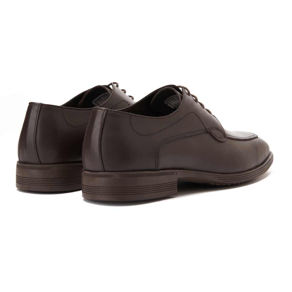 Men leather classic shoes - Brown