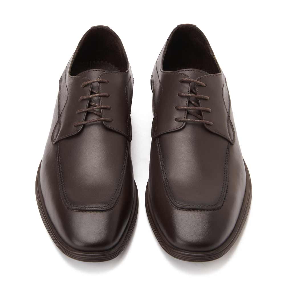 Men leather classic shoes - Brown2