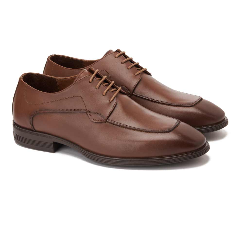 Men leather classic shoes - Havana1