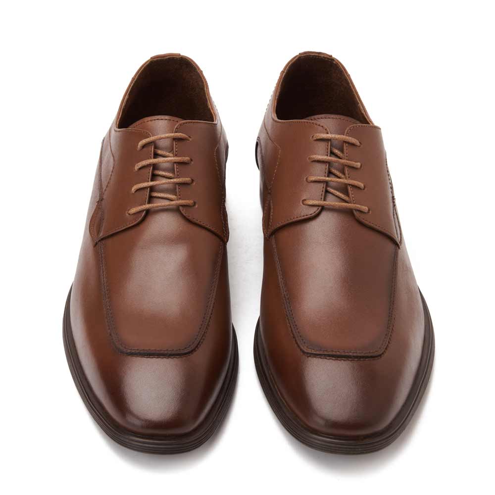Men leather classic shoes - Havana2