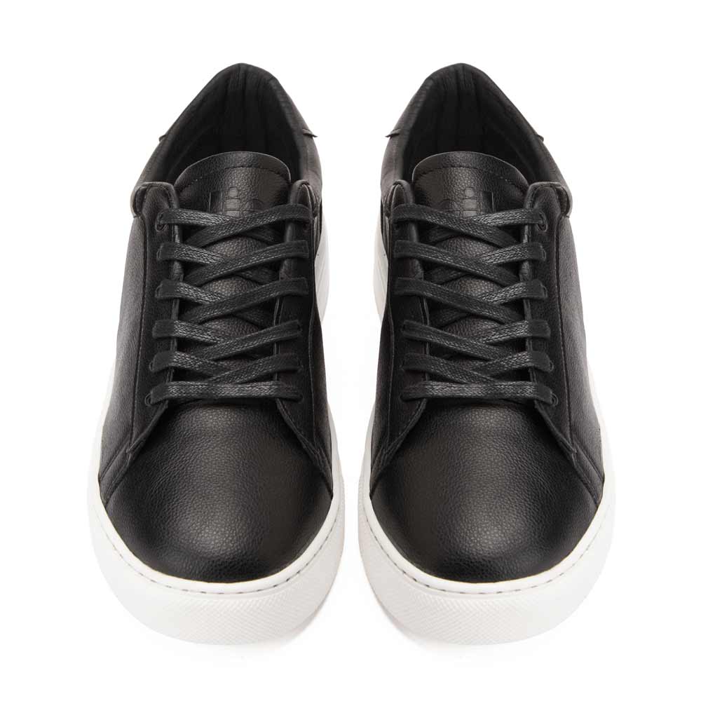 Men's lace-up basic sneakers - Black2