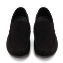 Men summer suede moccasin - Black2