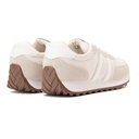 Women's casual lace-up trainers - Beige