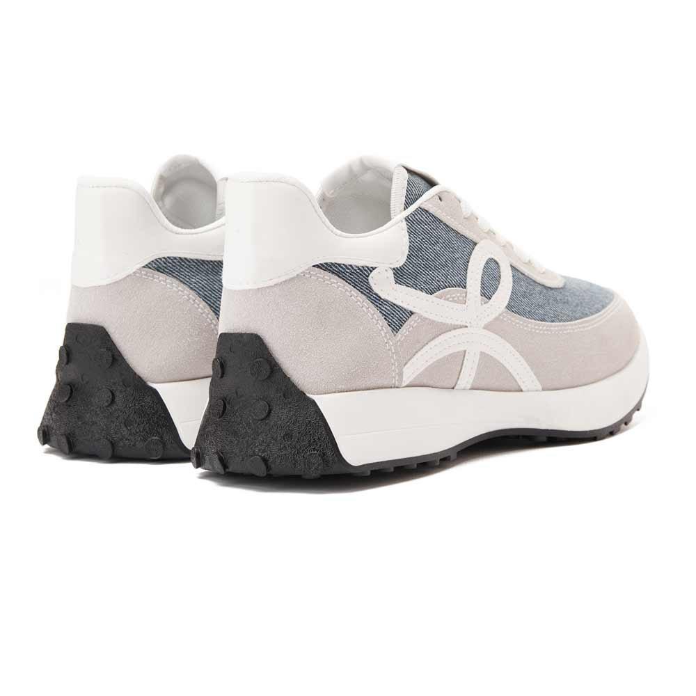 Women's stylish sneakers - Grey*Jeans