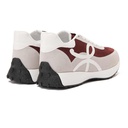 Women's stylish sneakers - Grey*Maroon