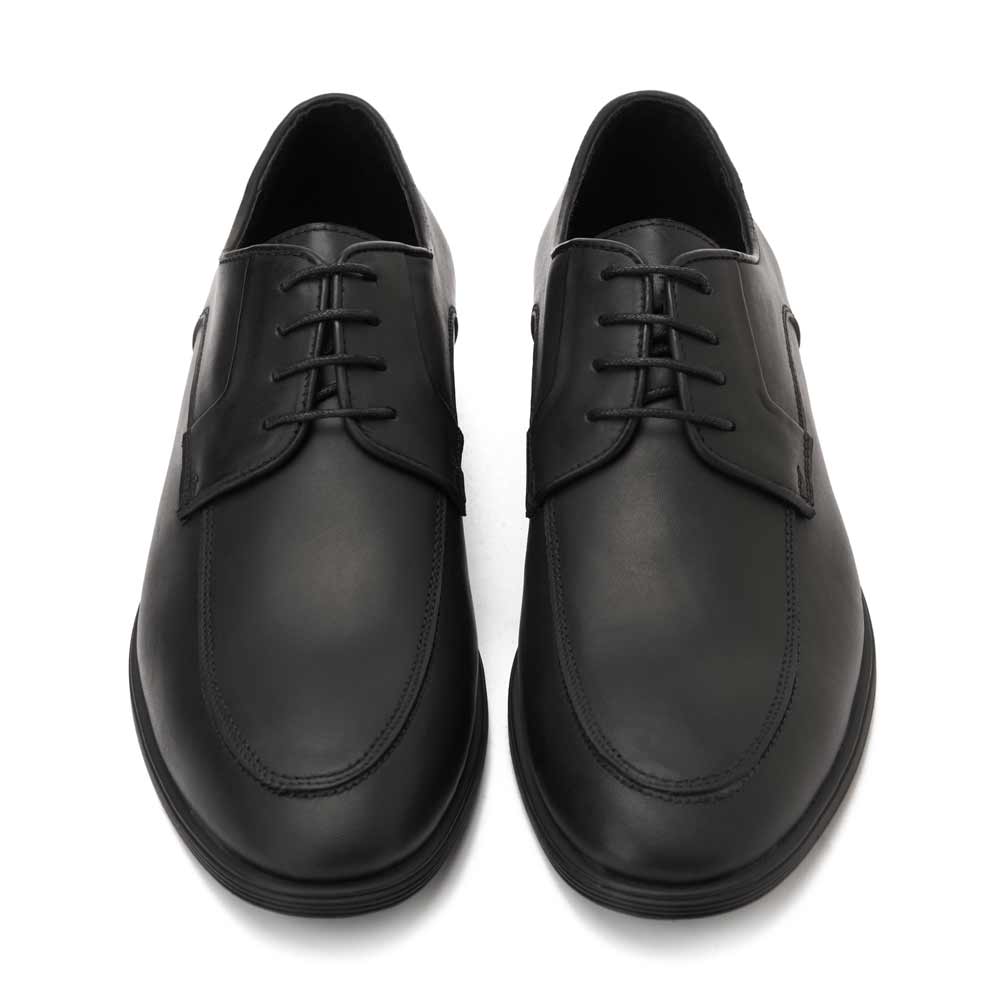 Men leather dress shoes - Black2