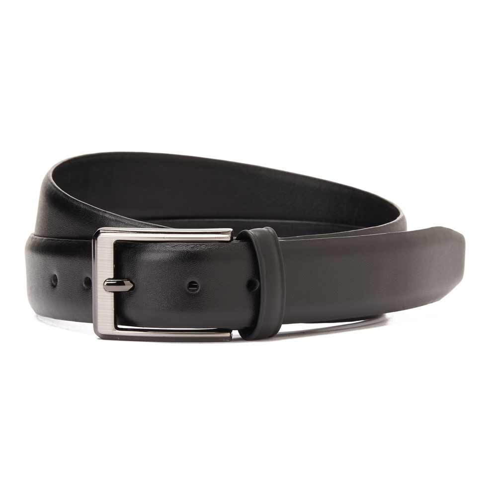 Men's classic leather belt - Black