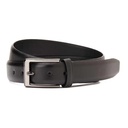 Men's classic leather belt - Black