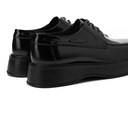 Men's high sole leather shoes - Black2