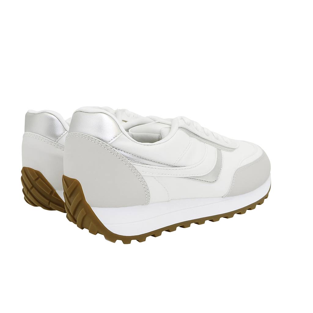 Silver line women sneakers - White