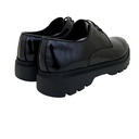 Men shiny leather trendy shoes - Black1