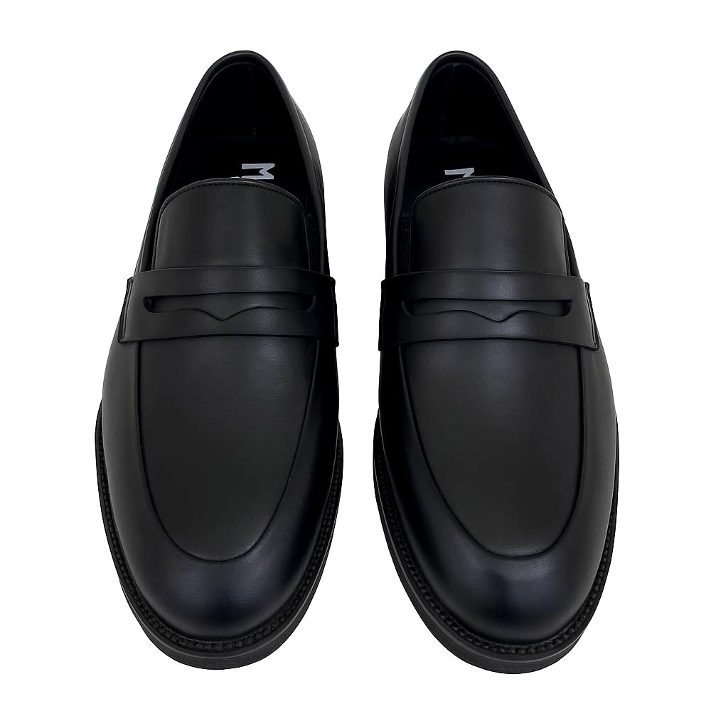 Men's leather slip on moccasin - Black2