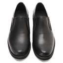 Leather slip on shoes with eva sole - Black2