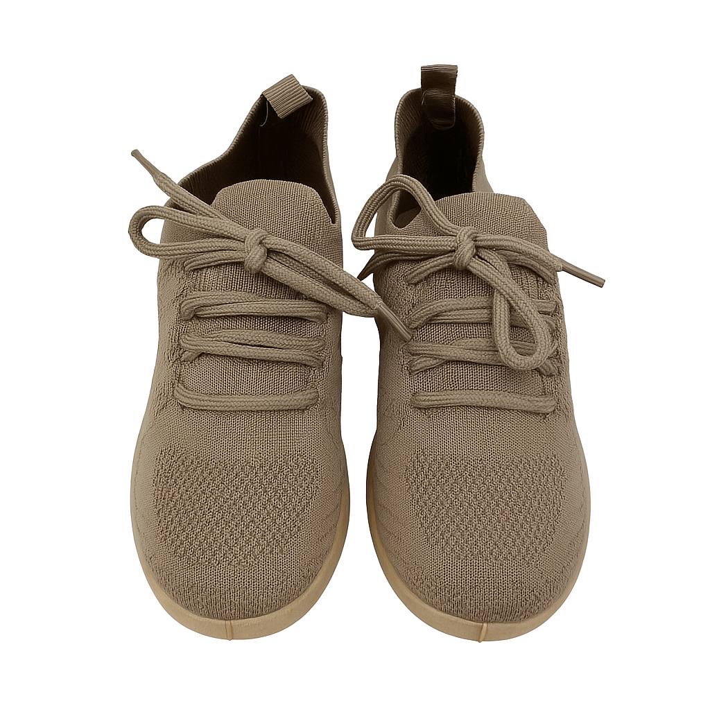 Women's fabric sneakers - Cafe