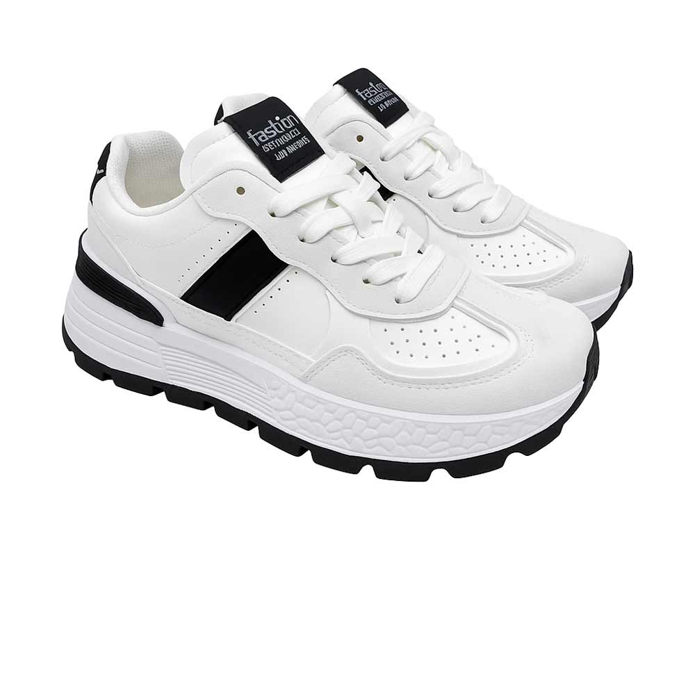 Women's fashionable sneakers - White