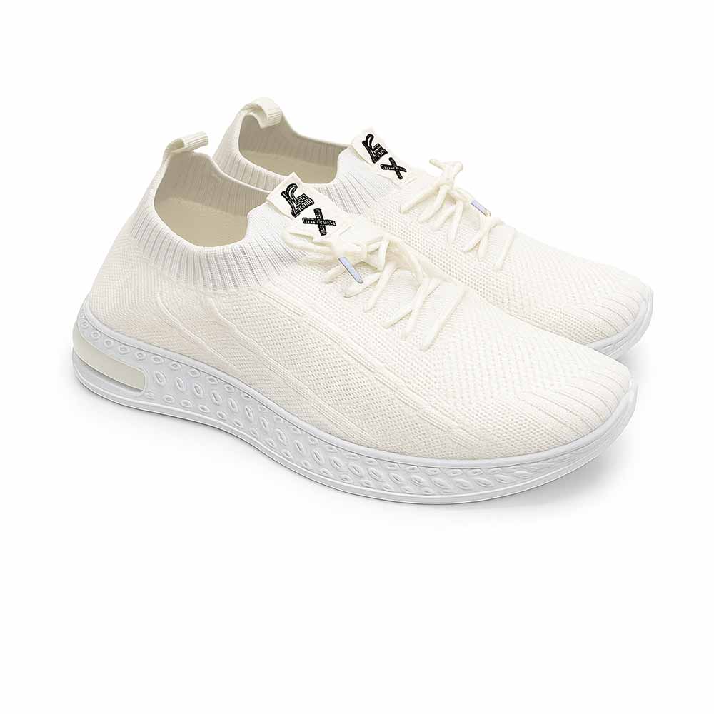 Women fabric sneakers - White