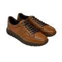 Men geniune leather trainers - Havana