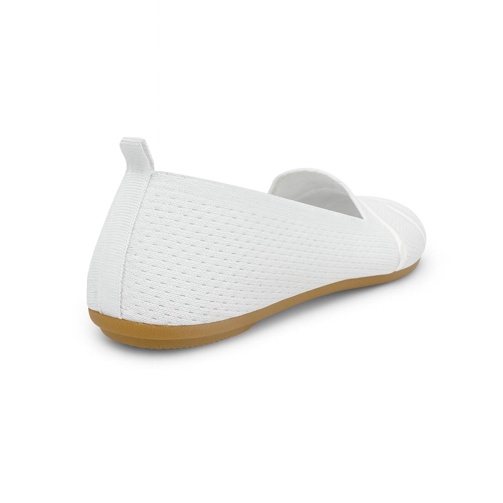 Women comfortable ballerina - White1