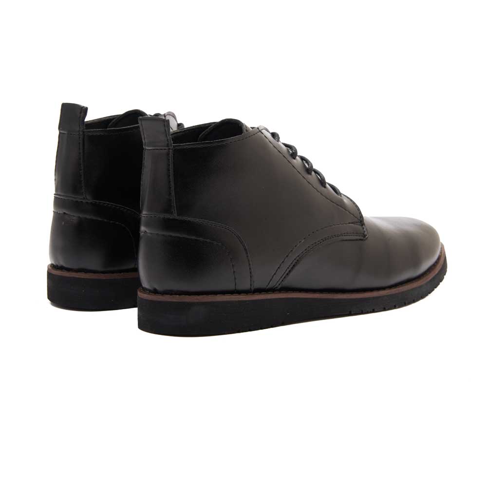 Men's leather lace-up boots - Black1