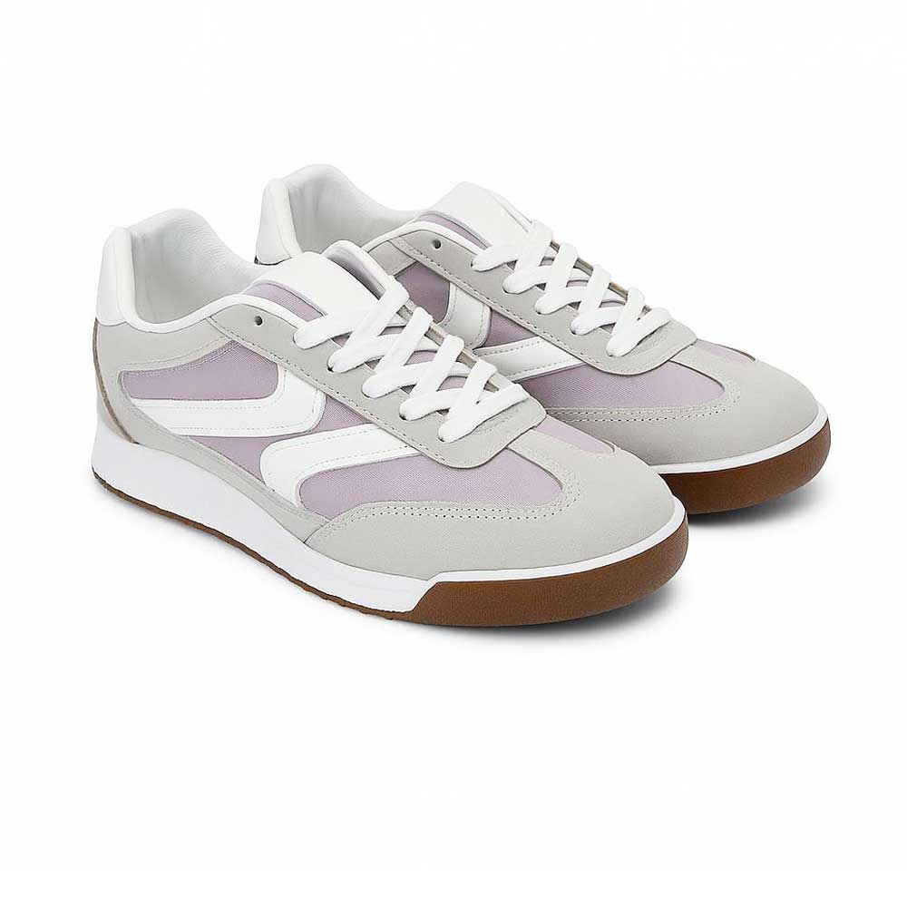 Women's Retro Suede Sneakers - Purple