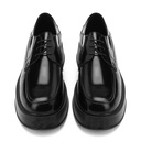 Men's high sole leather shoes - Black3