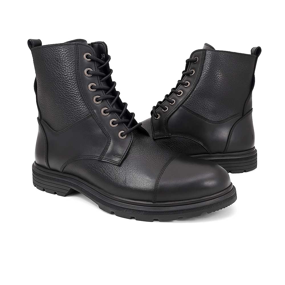 Men's leather half boot - Black2