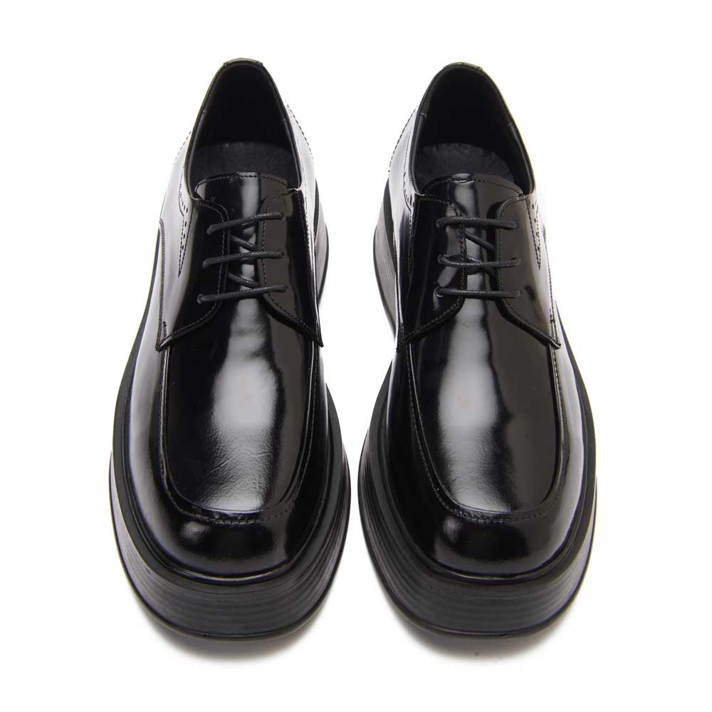 Men's Stylish leather shoes - Black2