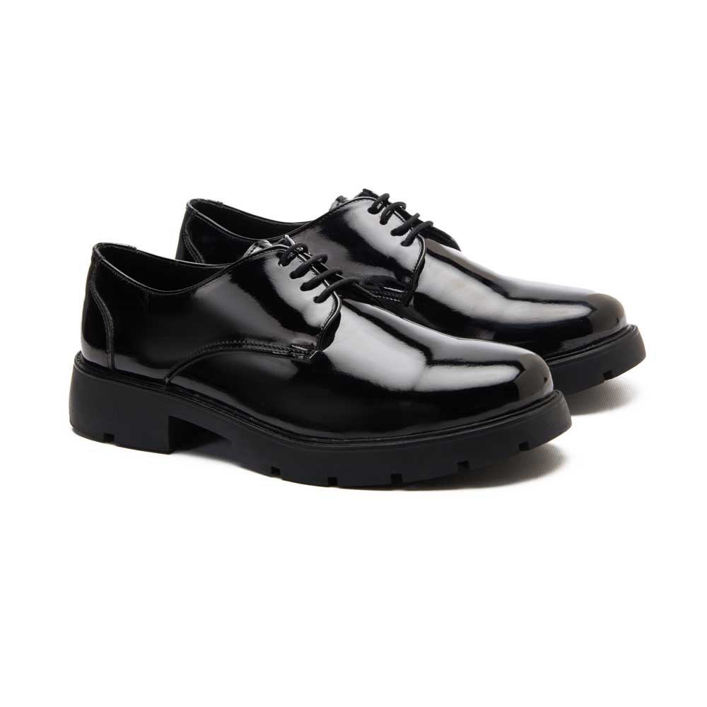 Men's shiny casual shoes - Black