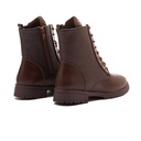 Women printed leather boot - Brown1