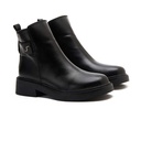 Women leather boot - Black