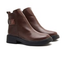 Women leather boot - Brown