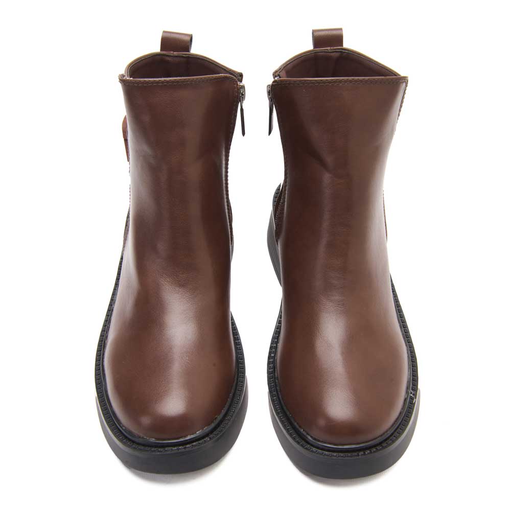 Women leather boot - Brown2