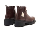 women zipper fashion boots - Brown1