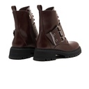 Women fashion lace-up boot - Brown1