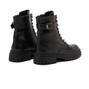 Women leather lace-up boot - Black1