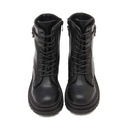 Women leather lace-up boot - Black2