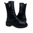 Women's leather half boot - Black2