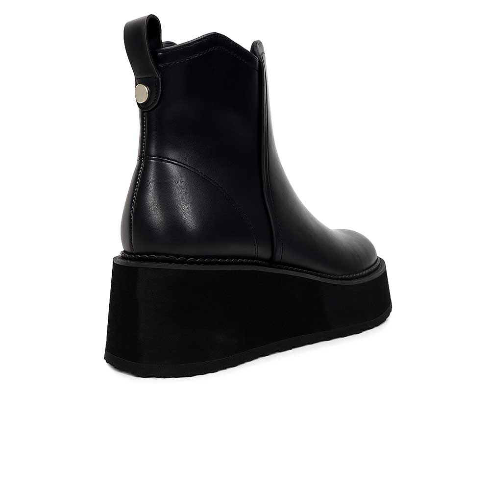Women's High Sole Boot - Black1