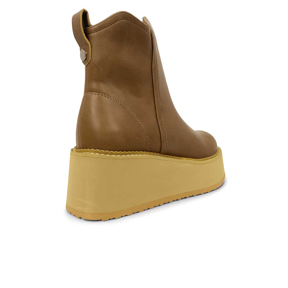 Women's High Sole Boot - Khaki1