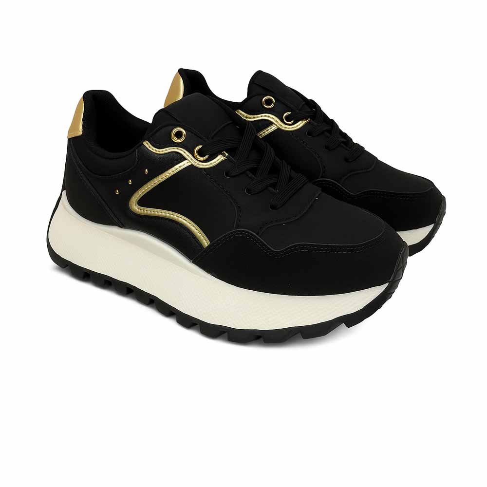 Women's Stylish Sneakers - Black