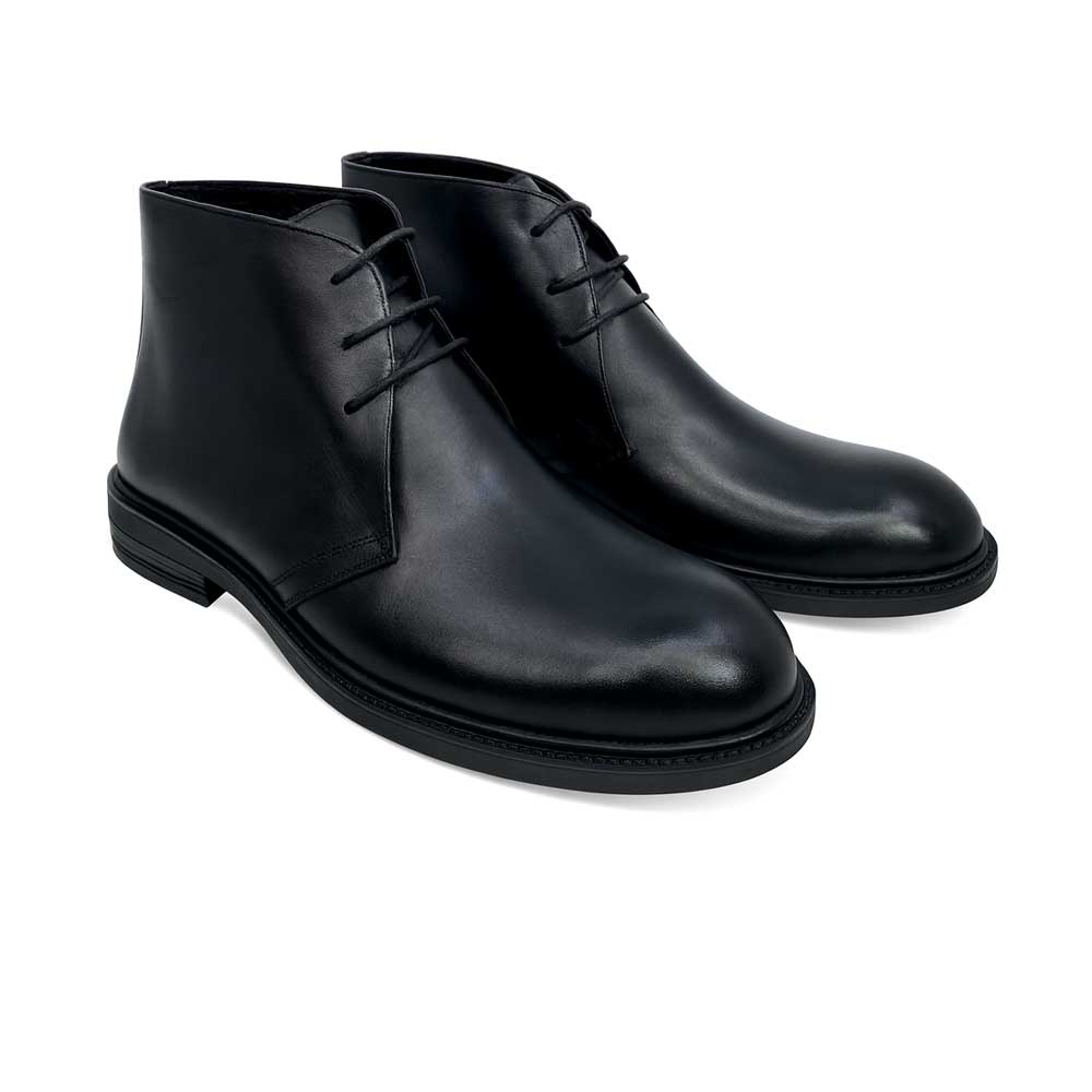Men's Leather Chukka Boot - Black