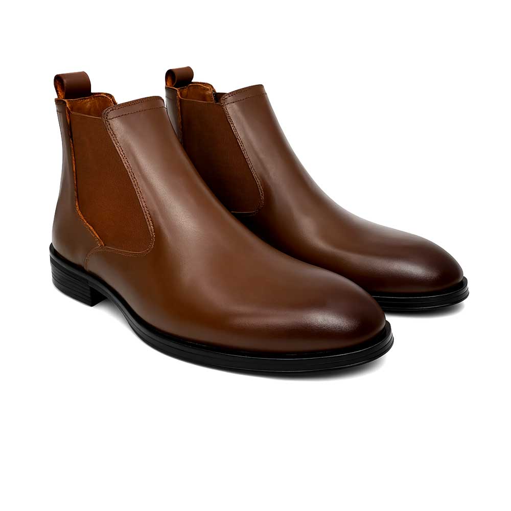 Men's Leather Chelsea Boot - Havana