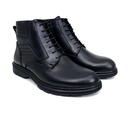 Men's Leather Half Boot - Black