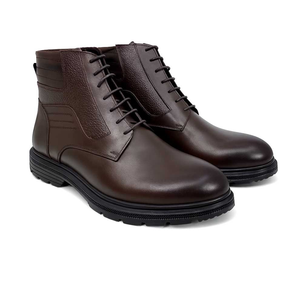 Men's Leather Half Boot - Brown