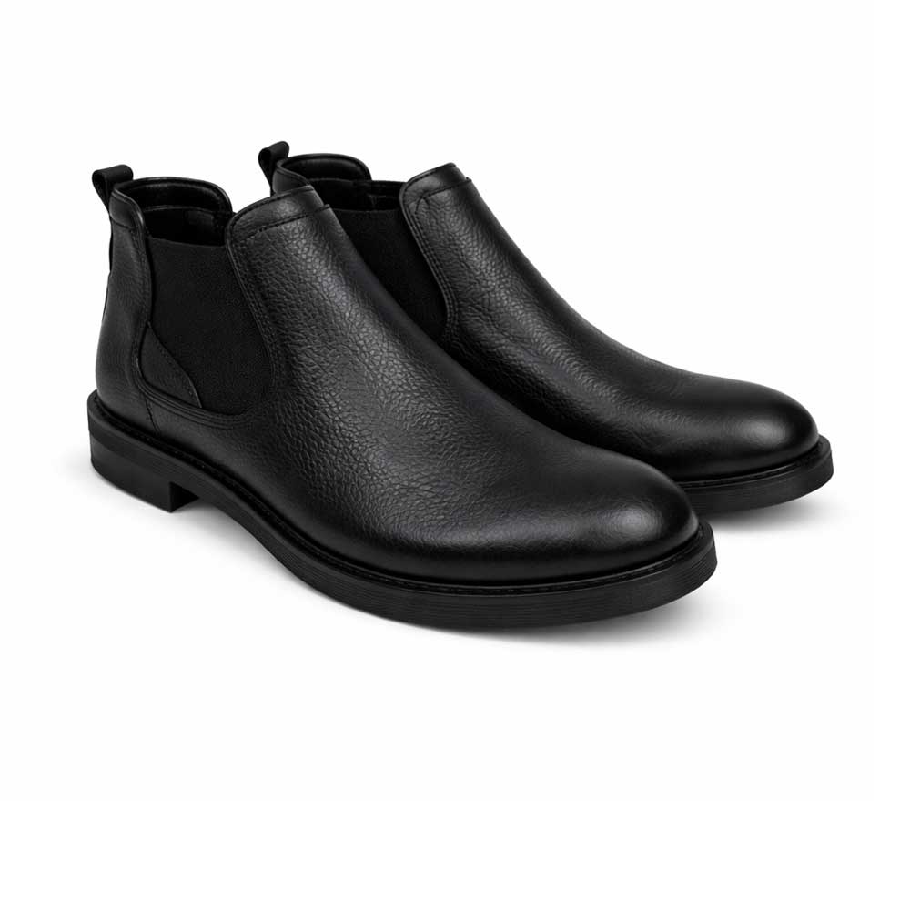 Men's Leather Chelsea Boot - Black